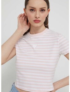 Guess Originals t-shirt női, rózsaszín