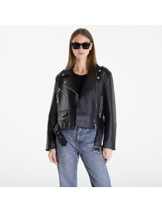 Női kabát Calvin Klein Jeans Classic Faux Leather Black