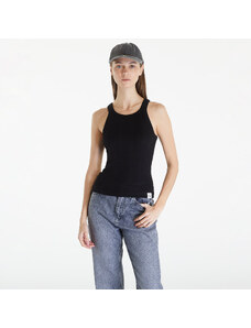 Női pulóver Calvin Klein Jeans Variegated Rib Woven Tank Top Black