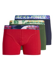 JACK & JONES Boxeralsók 'PAW' tengerészkék / olíva / rózsaszín / piros