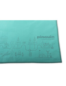 Pinguin Micro törölköző térkép 75 x 150 cm, Petrol