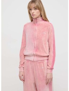Diesel velúr pulóver rózsaszín, nyomott mintás