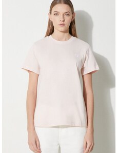 New Balance pamut póló Jersey Small Logo női, rózsaszín, WT41509OUK