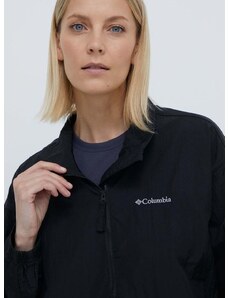 Columbia rövid kabát női, fekete, átmeneti, oversize, 2071161