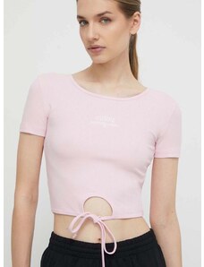 Guess t-shirt NYRA női, rózsaszín, V4GP03 KBCO2