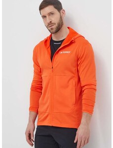 adidas TERREX sportos pulóver Xperior narancssárga, sima, kapucnis, IQ3720