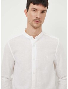 Calvin Klein len ing állógalléros, fehér, regular
