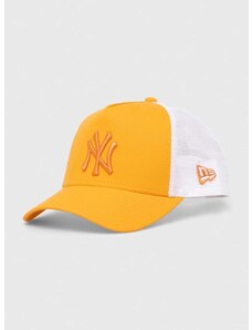 New Era baseball sapka narancssárga, nyomott mintás, NEW YORK YANKEES