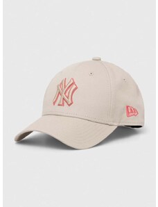 New Era pamut baseball sapka szürke, nyomott mintás, NEW YORK YANKEES