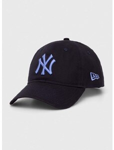 New Era pamut baseball sapka sötétkék, nyomott mintás, NEW YORK YANKEES