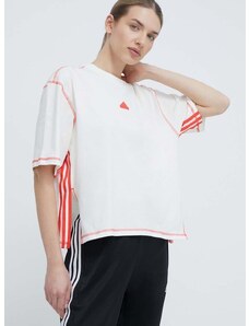 adidas pamut póló női, bézs, IS0874