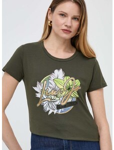 Liu Jo t-shirt női, zöld