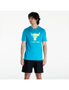 Férfi póló Under Armour Project Rock Payoff Graphic Short Sleeve Tee Circuit Teal/ Radial Turquoise/ High-Vis Yellow