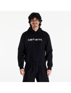 Férfi pulcsi Carhartt WIP Hooded Carhartt Sweat Black/ White