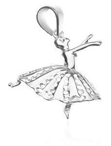 Ekszer Eshop - Sterling ezüst medál - balett táncosnő X41.3