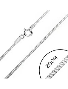 Ekszer Eshop - Nyaklánc ezüstből - sűrűn kapcsolt láncszemek, 1,4 mm AB15.18
