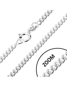 Ekszer Eshop - Ezüst nyaklánc 925, csavart kerek szemek, szélessége 1,4 mm, hossza 550 mm R16.04