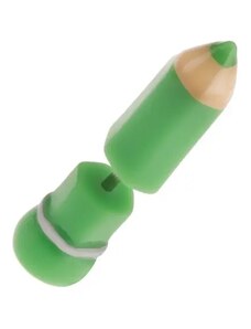 Ekszer Eshop - Akril fake plug fülbe, zöld ceruza PC19.30