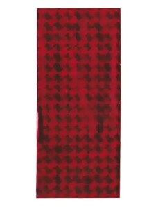 Ekszer Eshop - Piros színű celofán ajándékzacskó fénylő négyzetekkel TY21
