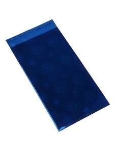 Ekszer Eshop - Ajándékzacskó kék színű celofánból virágos motívummal GY32