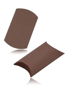 Ekszer Eshop - Papír díszdoboz - barna színű, texturált felület Y09.09