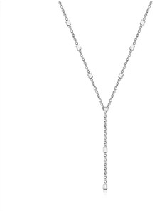Ekszer Eshop - 925 Ezüst nyaklánc - vékony lánc, kis kockák R07.14