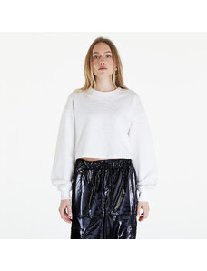 Női kapucnis pulóver Calvin Klein Jeans Logo Short Crewneck Warp Logo White