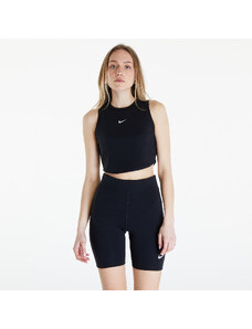 Női pulóver Nike Sportswear Essentials Women's Ribbed Cropped Tank Black/ Sail