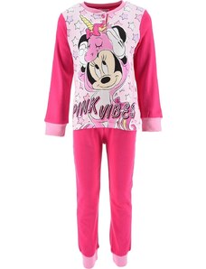 Sötét rózsaszín hosszú pamut pizsama Disney - Minnie Mouse