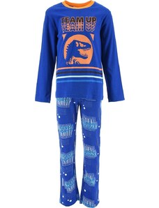 BASIC Kék fiú hosszú pizsama Jurassic World nyomtatással