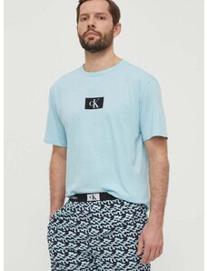 Calvin Klein Underwear pamut pizsama felső nyomott mintás