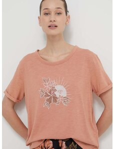 Roxy t-shirt női, narancssárga, ERJZT05667