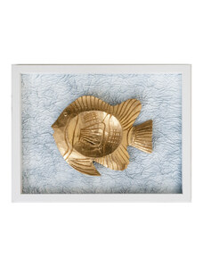 Aranyhal fali dekoráció fehér-arany