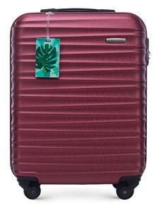 Kisméretű bőrönd címkével Wittchen, sötét vörös, ABS