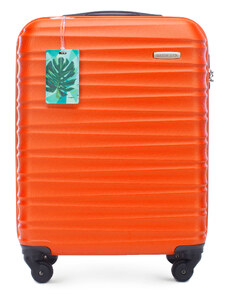 Kisméretű bőrönd címkével Wittchen, narancs, ABS