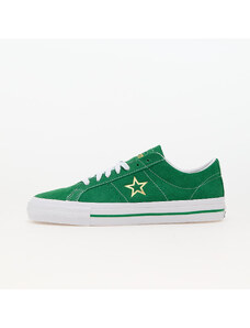 Converse One Star Pro Suede Green/ White/ Gold, alacsony szárú sneakerek