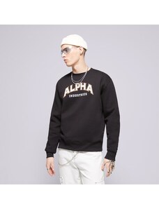 Alpha Industries Pulóver College Sweater Férfi Ruházat Pulóver 14630103 Fekete