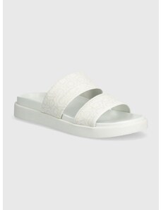 Calvin Klein papucs FLAT SLIDE EPI MONO fehér, női, HW0HW01957