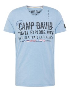 CAMP DAVID Póló 'North Sea Trail' kék / világoskék / piros / fekete