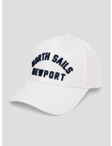 North Sails pamut baseball sapka fehér, nyomott mintás