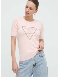 Guess t-shirt KAYLA női, rózsaszín, W4GR23 Z2NQ2