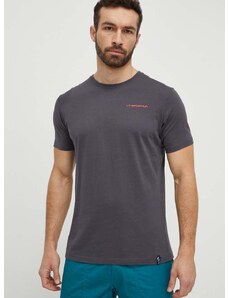 LA Sportiva t-shirt Boulder szürke, férfi, nyomott mintás, F36900322
