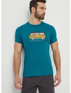 LA Sportiva t-shirt Van zöld, férfi, nyomott mintás, H47733733