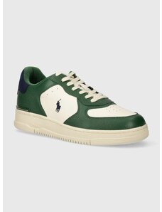 Polo Ralph Lauren bőr sportcipő Masters Crt zöld, 809931571003