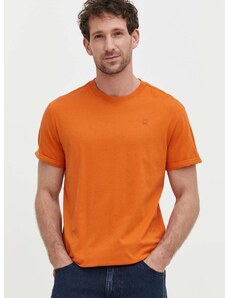 G-Star Raw pamut póló narancssárga, férfi, sima