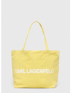 Karl Lagerfeld pamut táska sárga