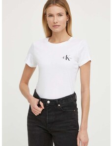 Calvin Klein Jeans pamut póló 2 db fehér