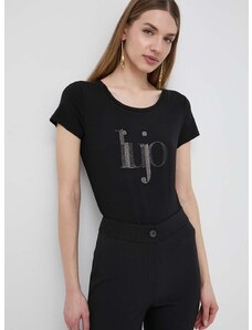 Liu Jo t-shirt női, fekete