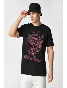 Koton Rick And Morty T-Shirt Licensed Printed Crew Neck