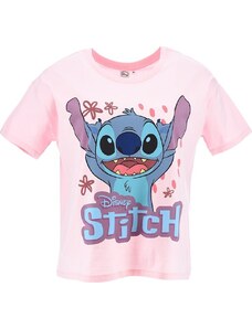 Világos rózsaszín női Disney póló - Lilo and Stitch